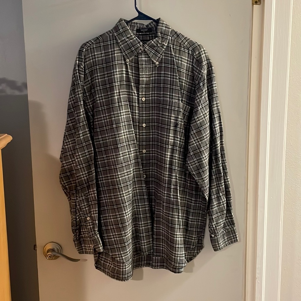 Nautica button up polo 100% cotton long sleeve